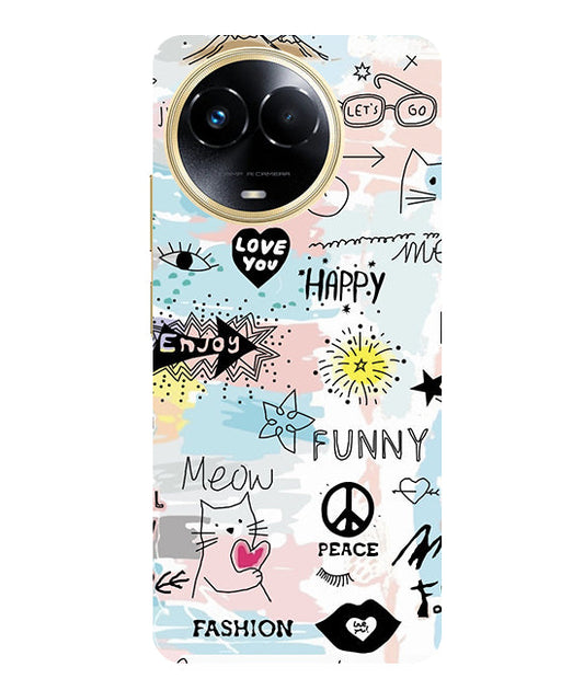 Love You Back Cover For  Realme Narzo 60x 5G