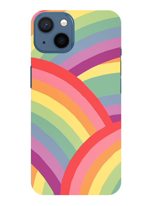 Rainbow Multicolor Back Cover For Apple Iphone 14