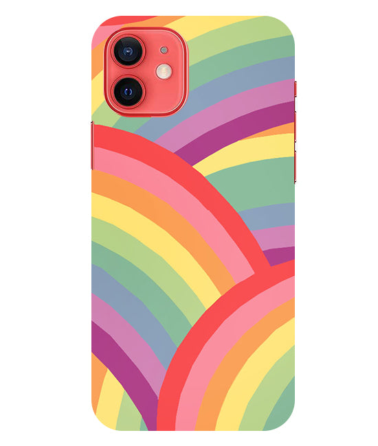 Rainbow Multicolor Back Cover For Iphone 12 Mini