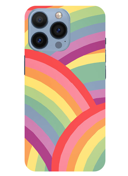 Rainbow Multicolor Back Cover For Apple Iphone 13 Pro