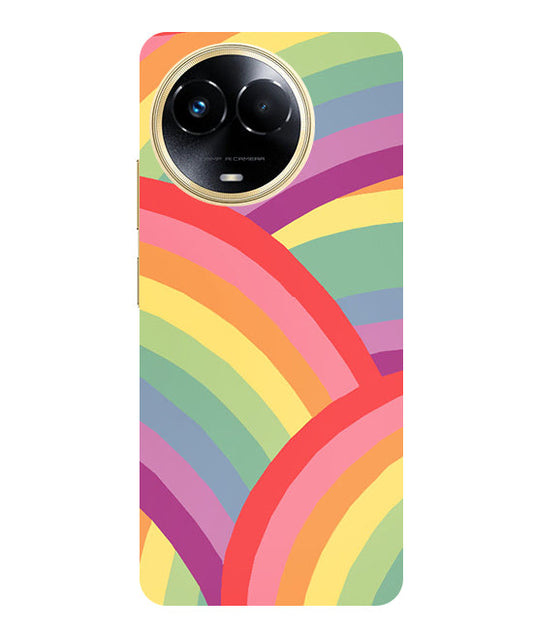 Rainbow Multicolor Back Cover For Realme Narzo 60x 5G