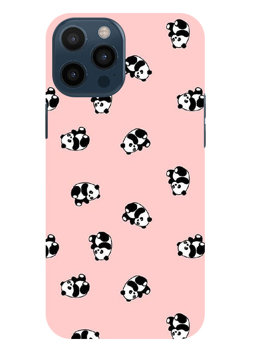 Cuties Panda Printed Back Cover For  Iphone 12 Pro