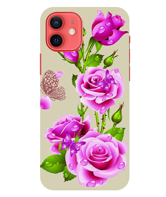 Flower Pattern 1 Design Back Cover For  Iphone 12