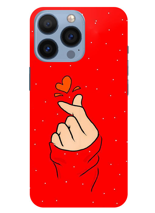 Finger Heart Back Cover For  Apple Iphone 13 Pro