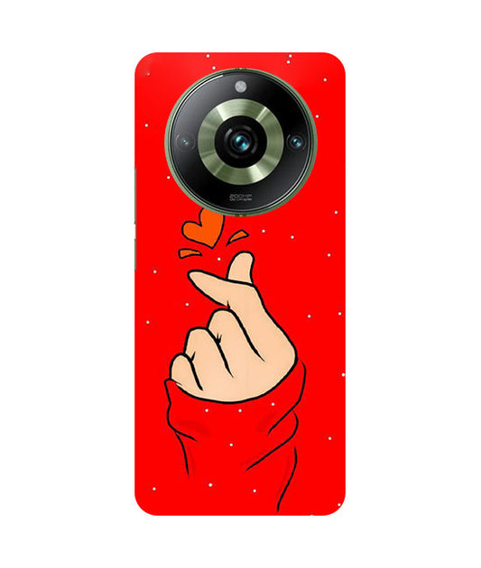 Finger Heart Back Cover For  Realme 12 5G