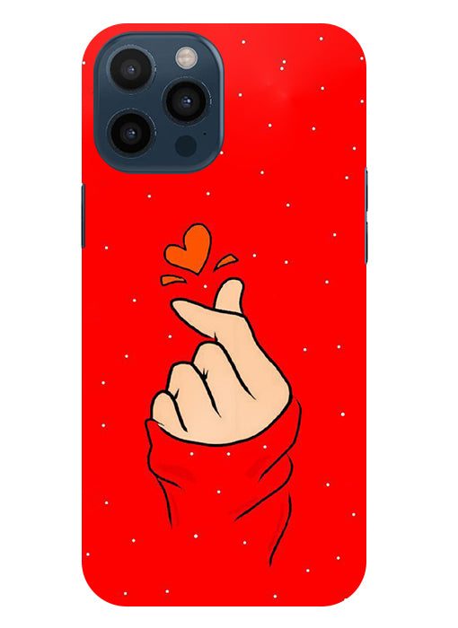 Finger Heart Back Cover For  Iphone 12 Pro Max