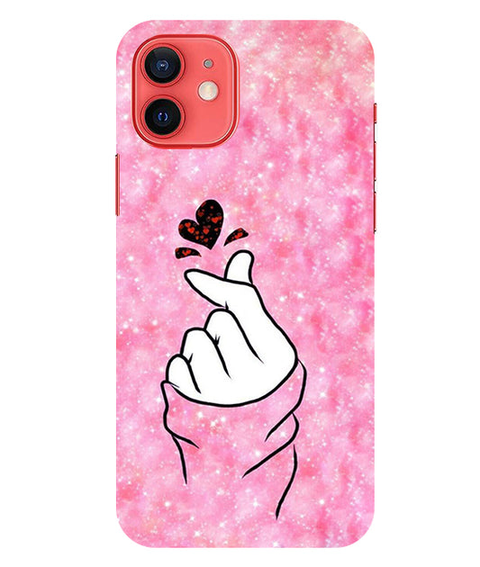 Finger Heart 1 Back Cover For  Iphone 12 Mini