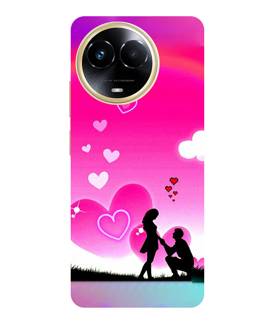 Beautiful Couple Propose  Back Cover For  Realme Narzo 60x 5G