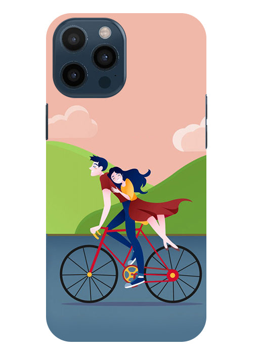 Cycling Couple Back Cover For  Iphone 12 Pro