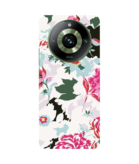 Flower Printed Pattern Back Cover For  Realme 12 Pro 5G/ 12 Pro Plus 5G