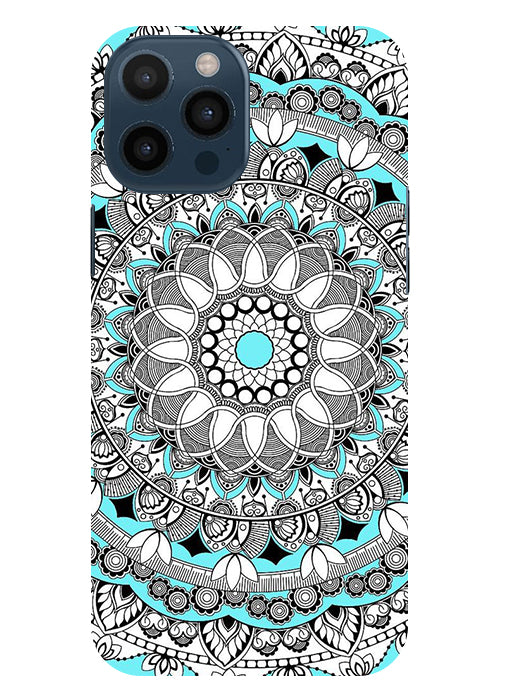 Mandala art Back Cover For  Iphone 12 Pro Max