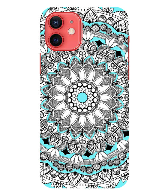 Mandala art Back Cover For  Iphone 12 Mini