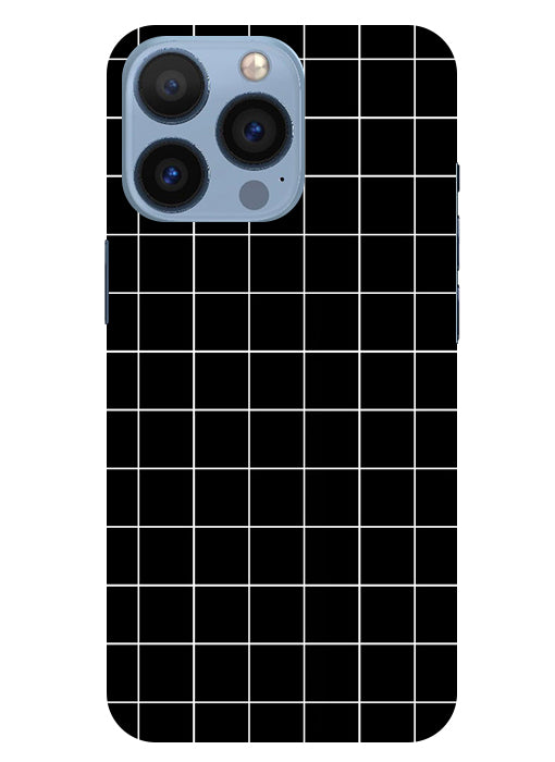 Checkers Box Design Back Cover For   Apple Iphone 13 Pro