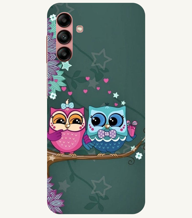 Heart Owl Design Back Cover For Samsung Galaxy A04s