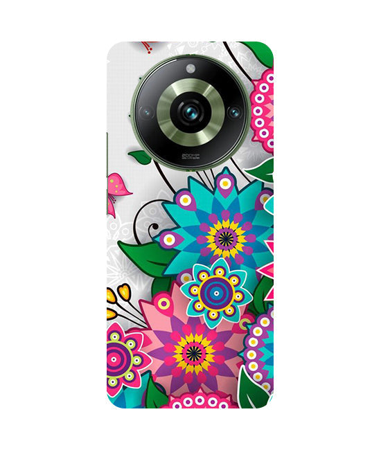 Flower Paint Back Cover For Realme 12 Pro 5G/ 12 Pro Plus 5G