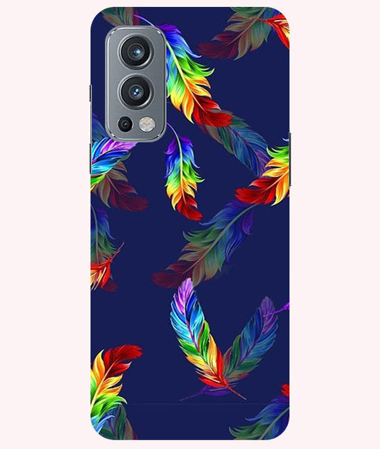 Multicolor Leaf Back Cover For  OnePlus Nord 2 5G