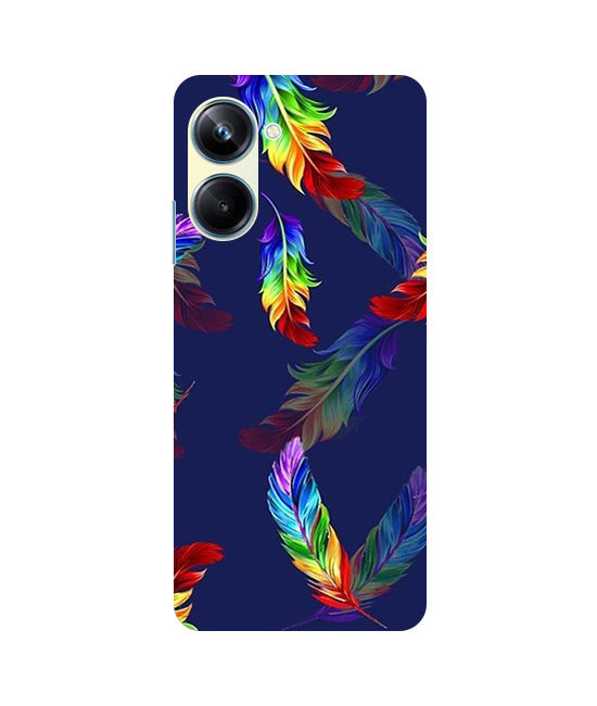 Multicolor Leaf Back Cover For  Realme 10 Pro 5G