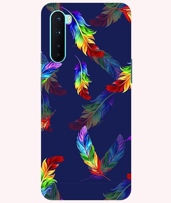 Multicolor Leaf Back Cover For  OnePlus Nord