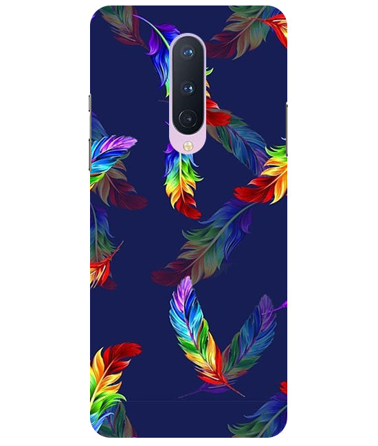 Multicolor Leaf Back Cover For  OnePlus 8