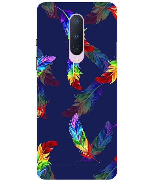 Multicolor Leaf Back Cover For  OnePlus 8