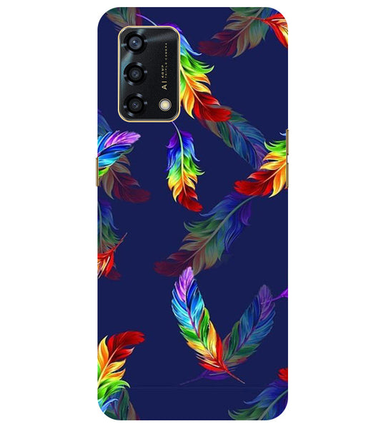 Multicolor Leaf Back Cover For  Oppo F19