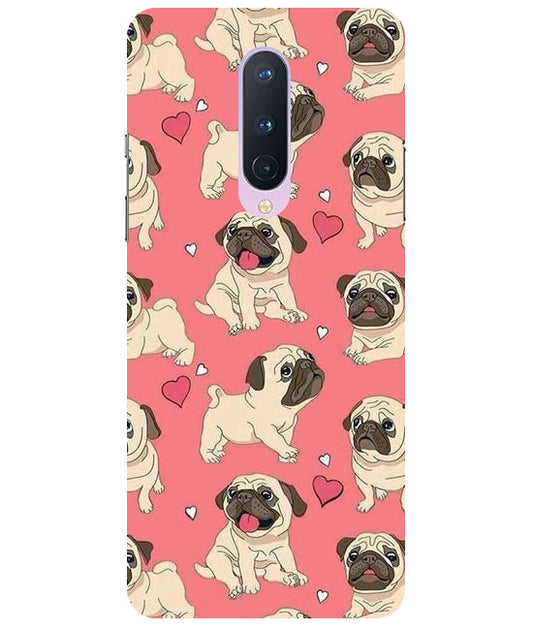 Cuties Puppy Back Cover for  OnePlus 8