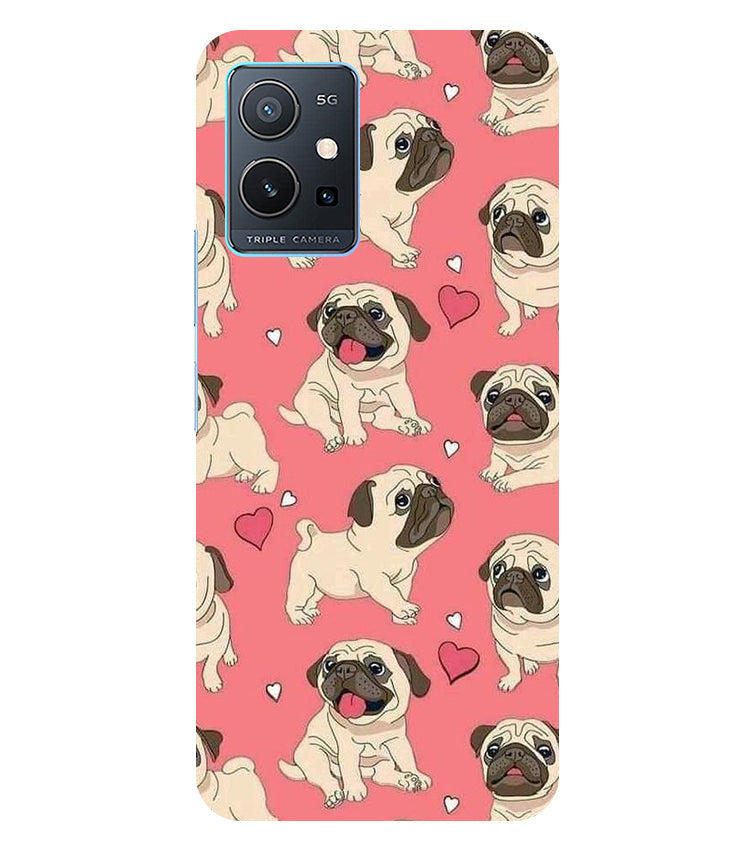 Pattern Creations Cuties Puppy Back Cover for Vivo T1 5G/Vivo Y75 5G/iQOO Z6 5G