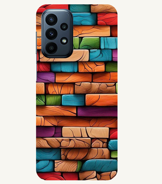 Colorful Wood Back Cover For  Samsung Galaxy A23 5G
