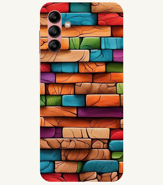 Colorful Wood Back Cover For  Samsung Galaxy M13 4G