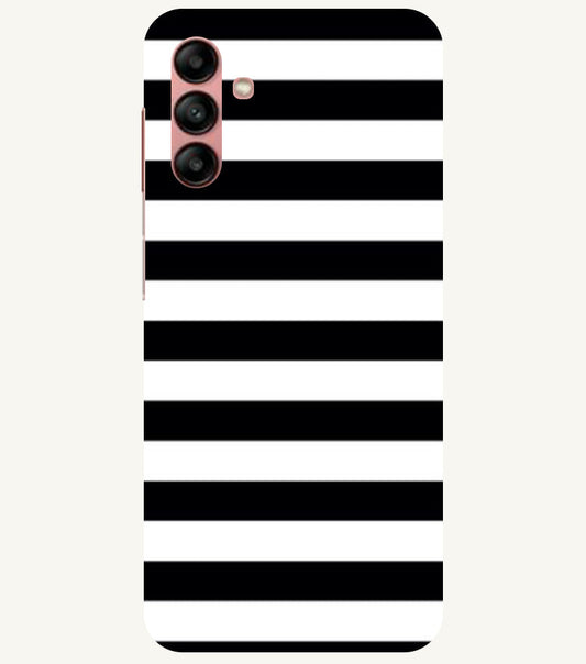 Black and White Stripes Back Cover For  Samsung Galaxy M13 4G