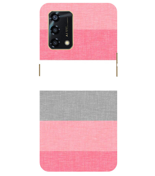 Multicolor Stripes Back Cover For  Oppo F19