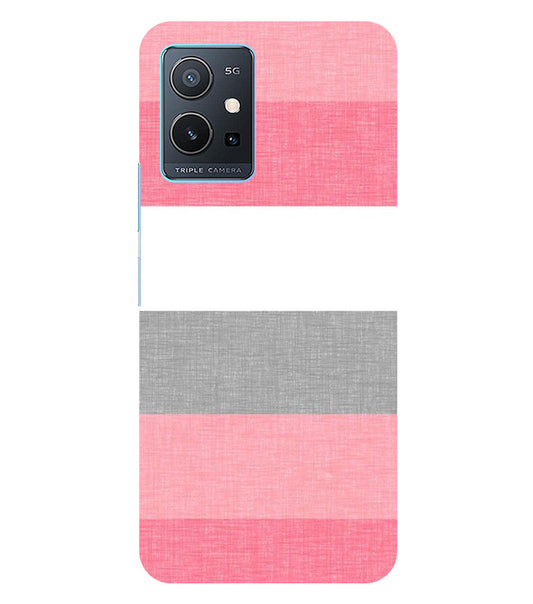 Multicolor Stripes Back Cover For  Vivo Y75 5G