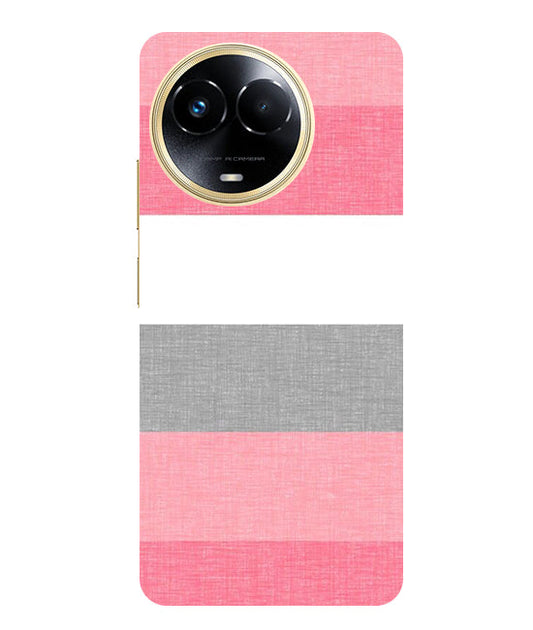 Multicolor Stripes Back Cover For  Realme C67 5G