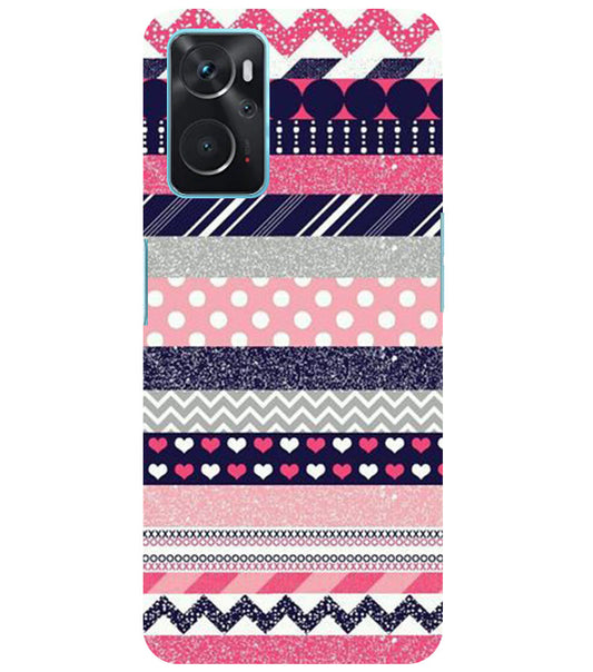 Colorful Stripes Back Cover For  Oppo K10 4G/Realme 9i 4G/Oppo A96