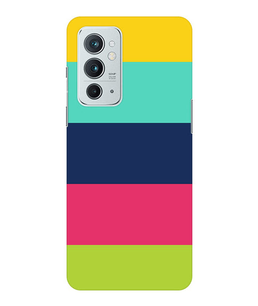 Five Color Stripes Back Cover For  OnePlus 9RT