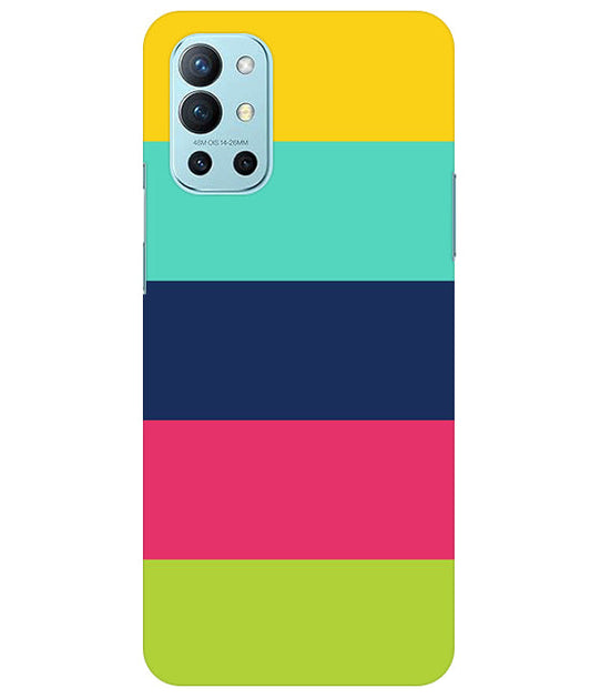 Five Color Stripes Back Cover For  OnePlus 9R