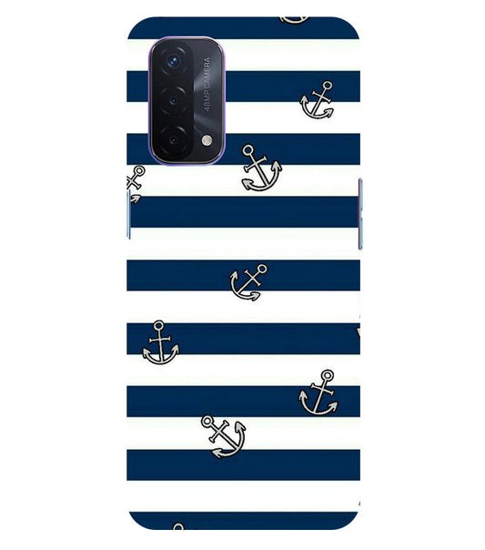 Stripes Patter Back Cover For  Oppo A74 5G