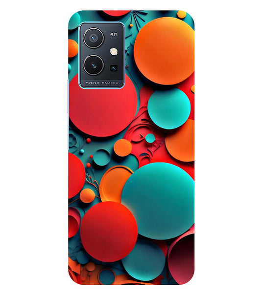 Colorful Back Cover For  Vivo Y75 5G