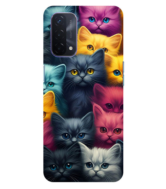 Cat Back Cover For  Oppo A74 5G