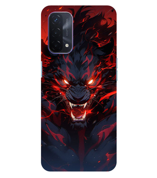 Angry Lion Back Cover For  Oppo A74 5G