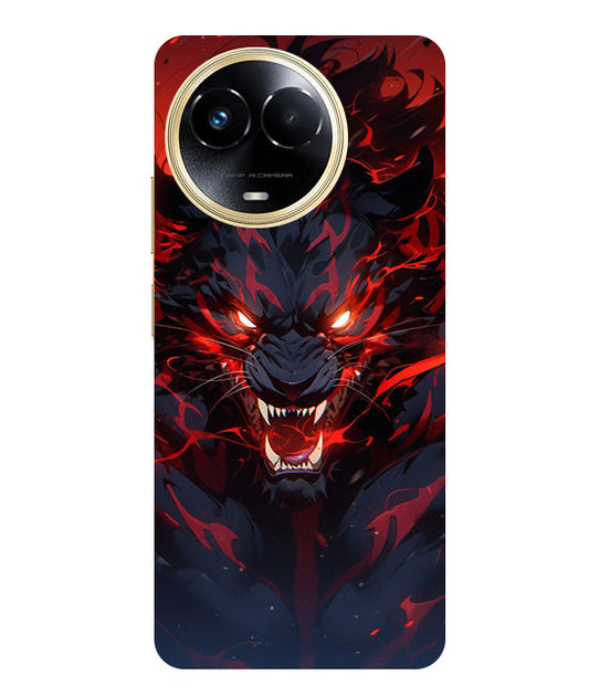 Angry Lion Back Cover For  Realme C67 5G