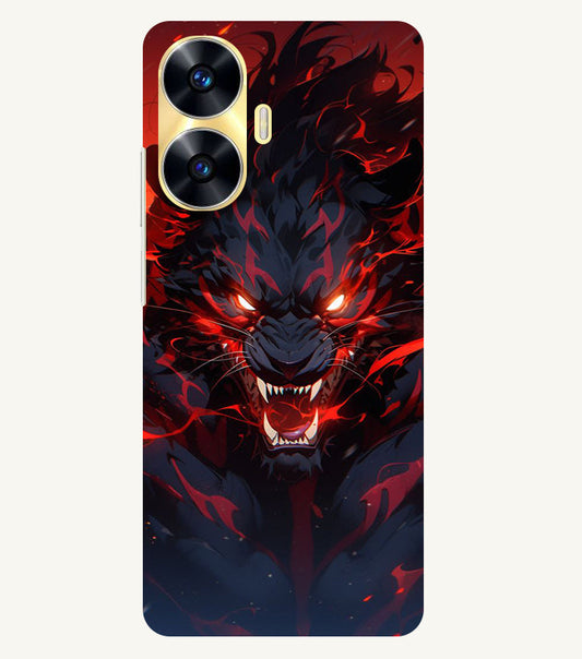 Angry Lion Back Cover For  Realme C55/N55