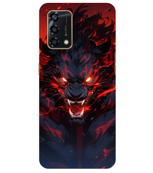 Angry Lion Back Cover For  Oppo F19