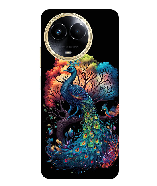 Peacock Back Cover For  Realme C67 5G