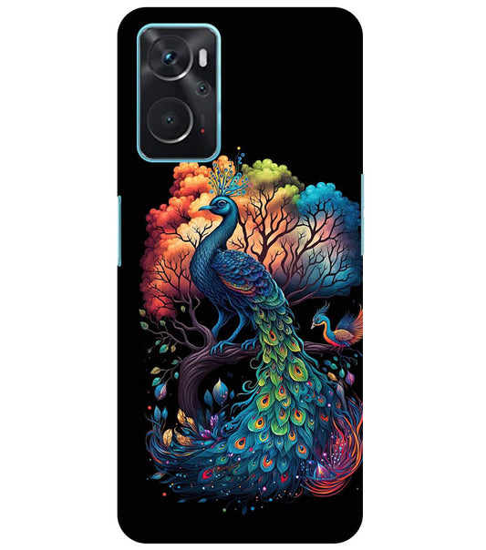 Peacock Back Cover For  Oppo K10 4G/Realme 9i 4G/Oppo A96