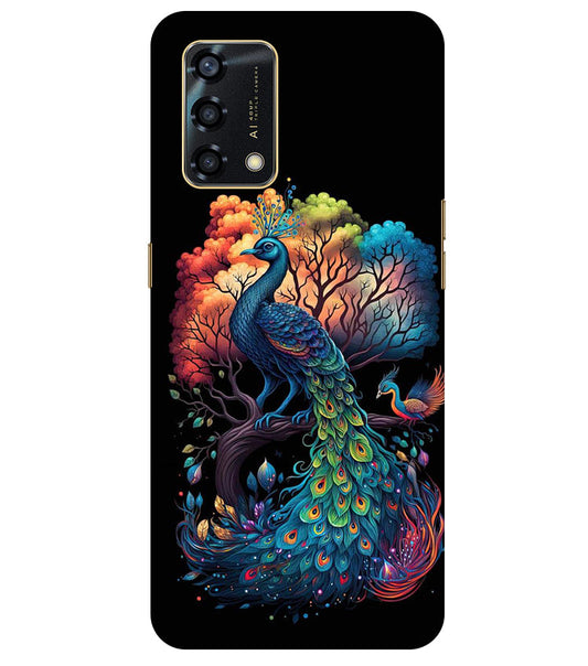 Peacock Back Cover For  Oppo F19