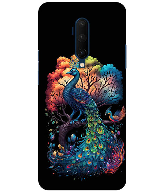 Peacock Back Cover For  OnePlus 7T Pro