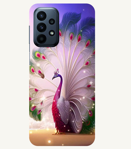 Peacock with Feather Back Cover For  Samsung Galaxy A23 5G