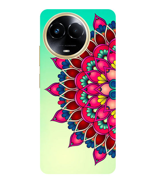 Colorful Mandala Back Cover For  Realme C67 5G