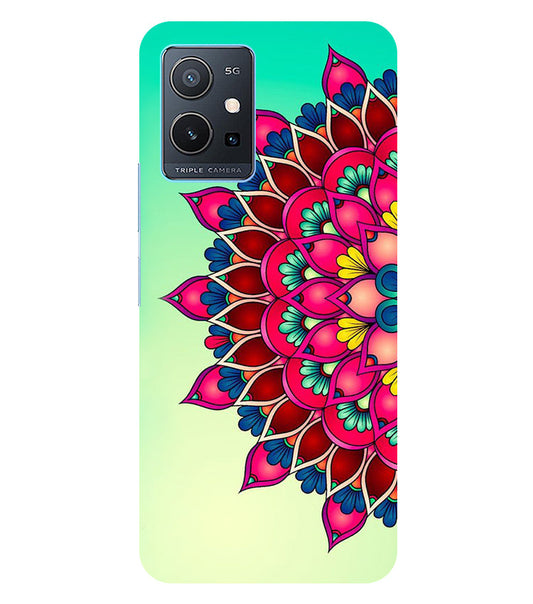 Colorful Mandala Back Cover For  iQOO Z6 5G